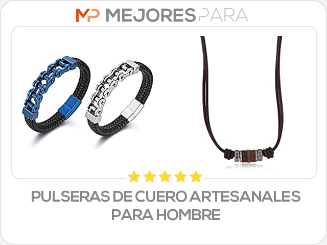 pulseras de cuero artesanales para hombre