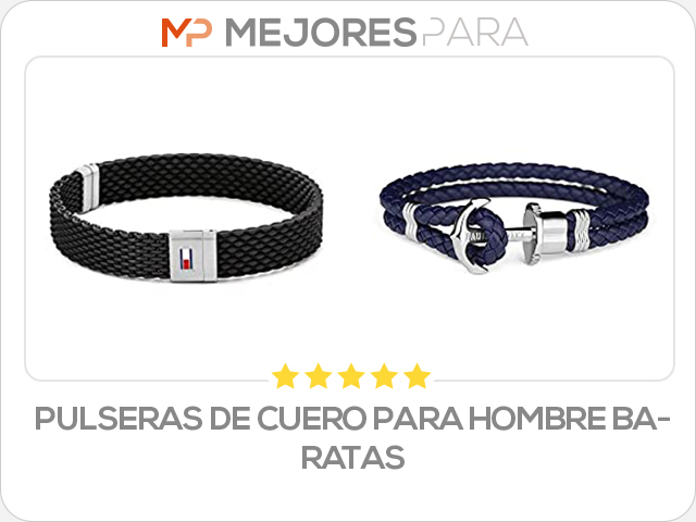 pulseras de cuero para hombre baratas