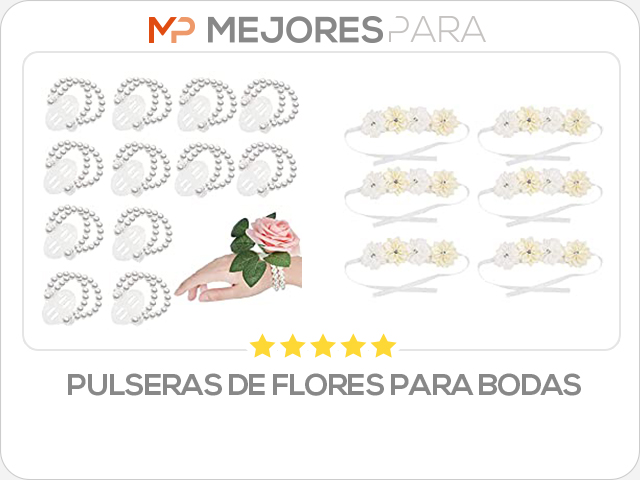 pulseras de flores para bodas