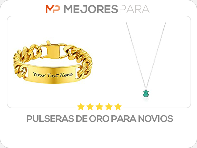 pulseras de oro para novios