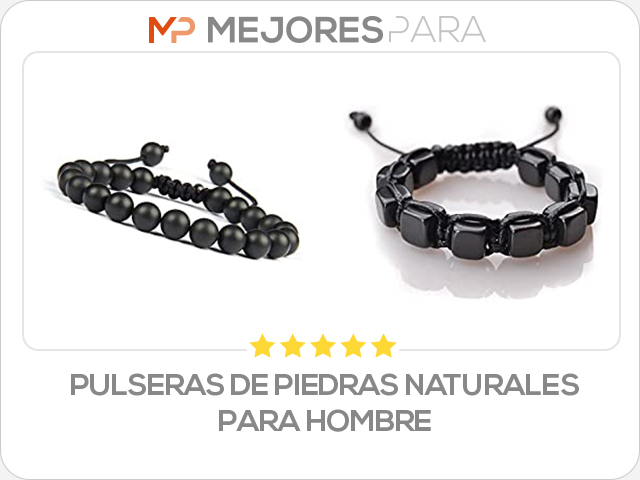 pulseras de piedras naturales para hombre