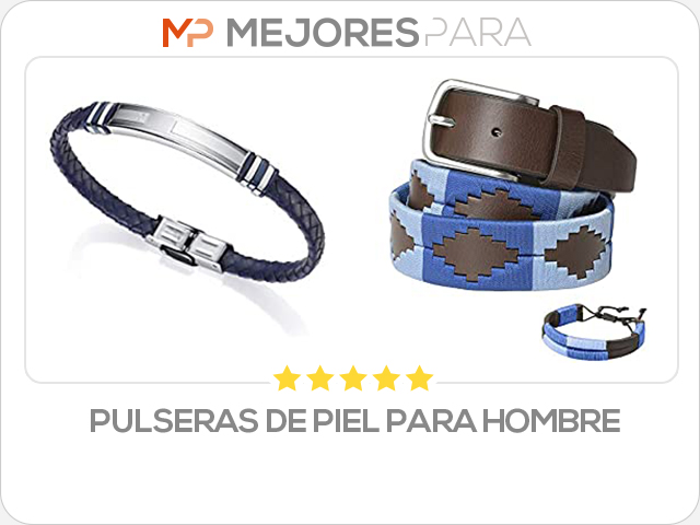 pulseras de piel para hombre