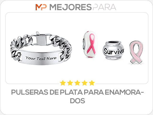 pulseras de plata para enamorados