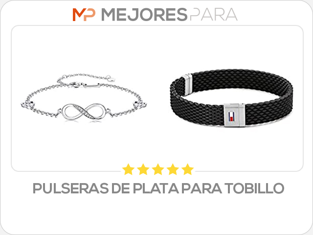 pulseras de plata para tobillo