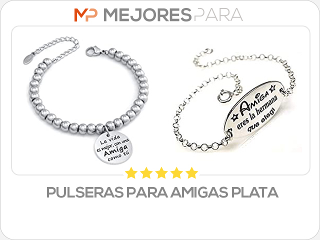 pulseras para amigas plata