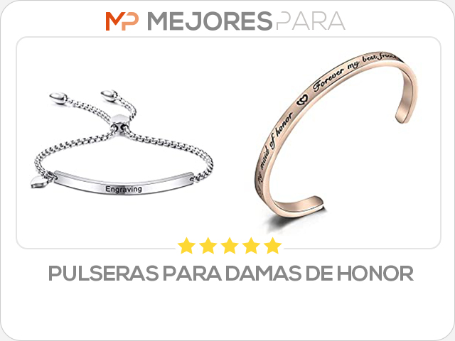 pulseras para damas de honor