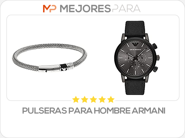 pulseras para hombre armani