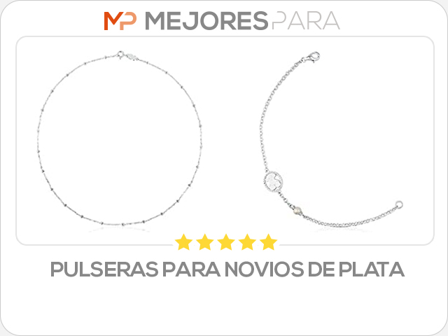 pulseras para novios de plata