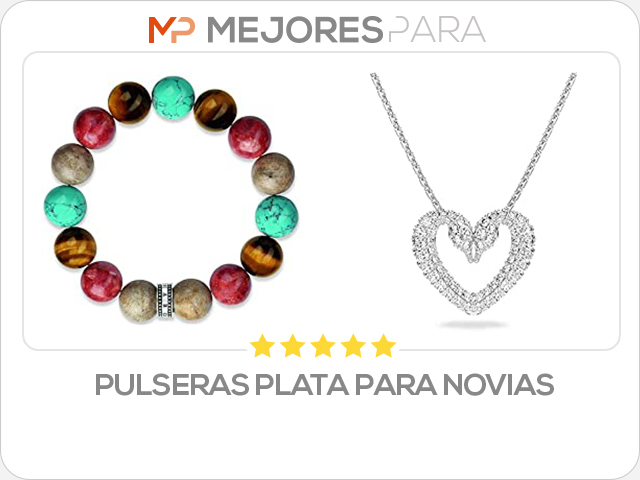 pulseras plata para novias