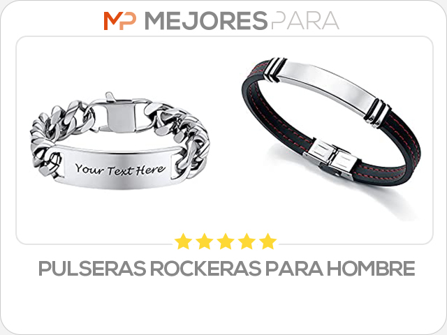 pulseras rockeras para hombre