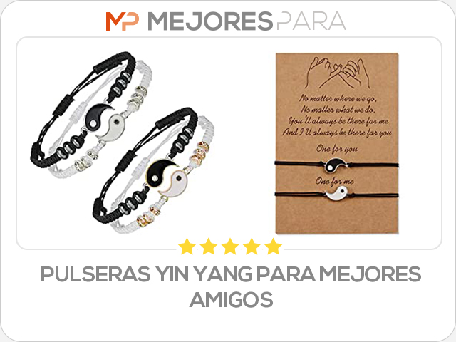 pulseras yin yang para mejores amigos