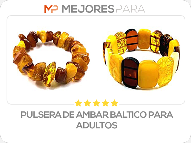 pulsera de ambar baltico para adultos