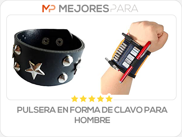 pulsera en forma de clavo para hombre