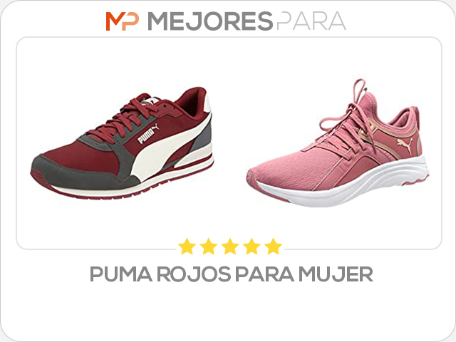 puma rojos para mujer