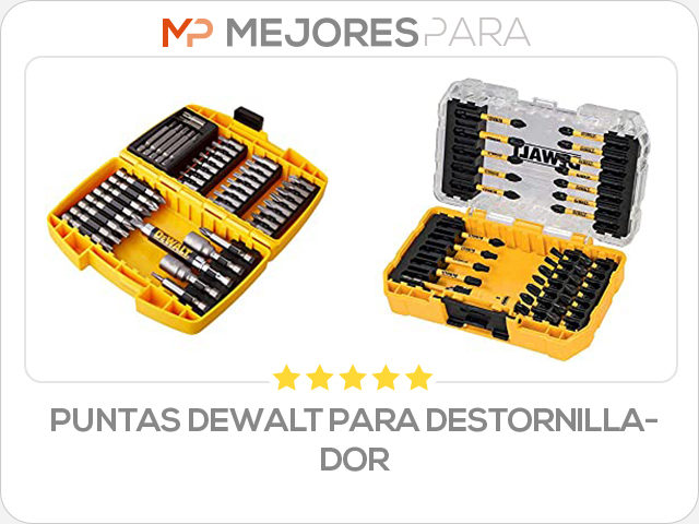 puntas dewalt para destornillador