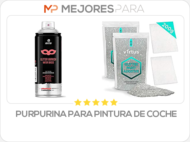 purpurina para pintura de coche