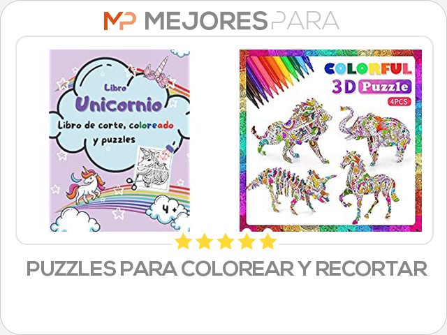puzzles para colorear y recortar
