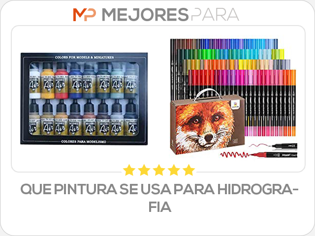 que pintura se usa para hidrografia