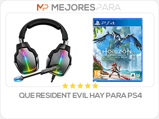 que resident evil hay para ps4