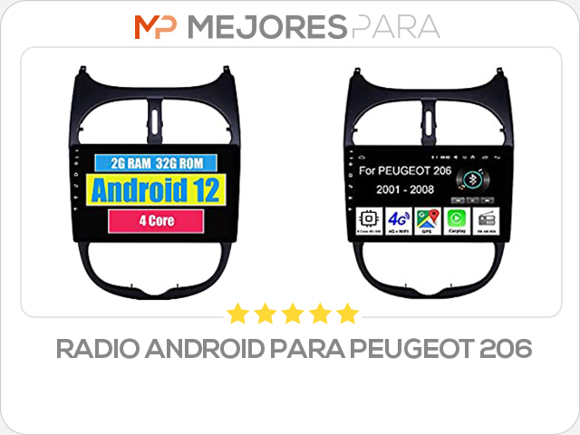 radio android para peugeot 206