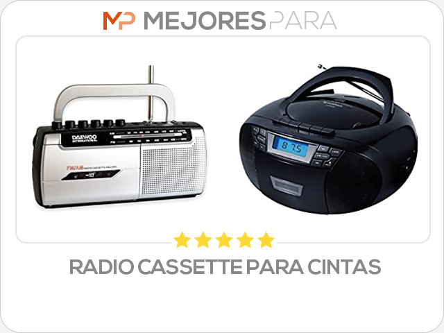 radio cassette para cintas