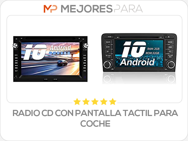 radio cd con pantalla tactil para coche