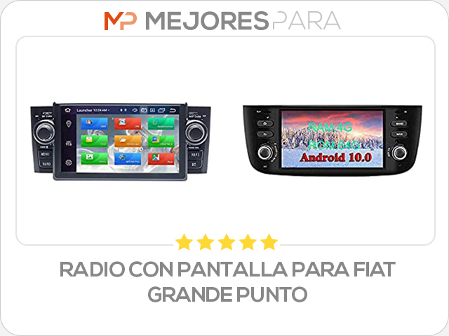 radio con pantalla para fiat grande punto