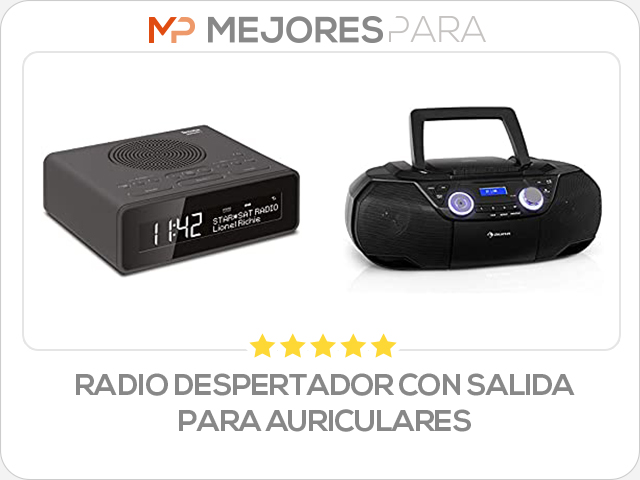 radio despertador con salida para auriculares