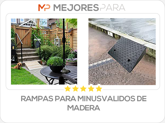 rampas para minusvalidos de madera