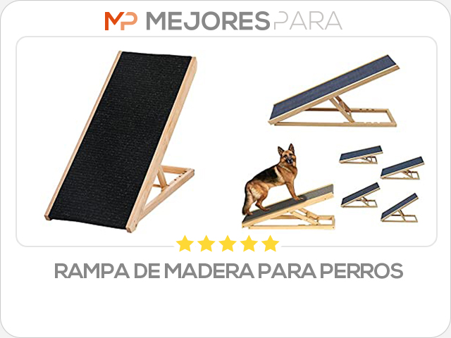 rampa de madera para perros