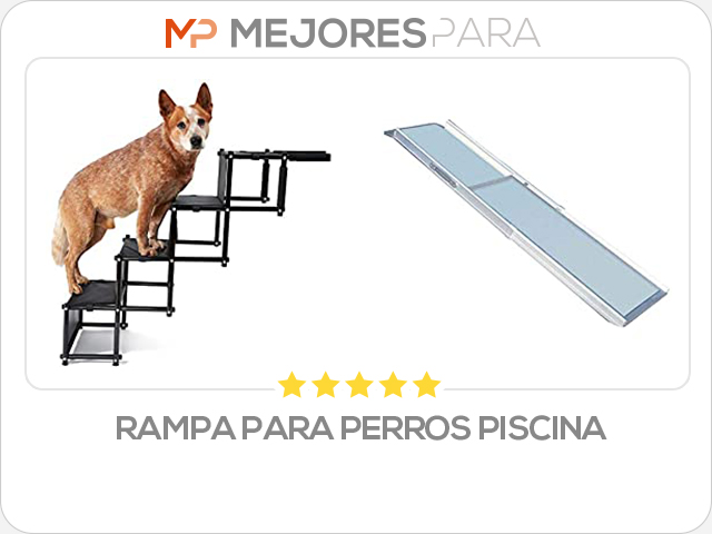 rampa para perros piscina