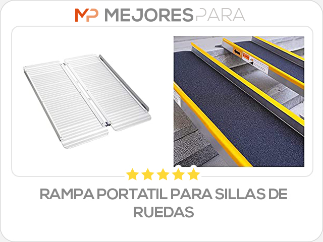 rampa portatil para sillas de ruedas