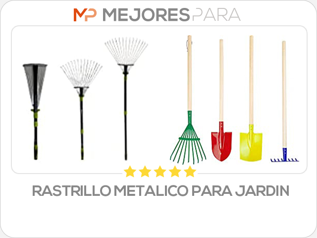 rastrillo metalico para jardin