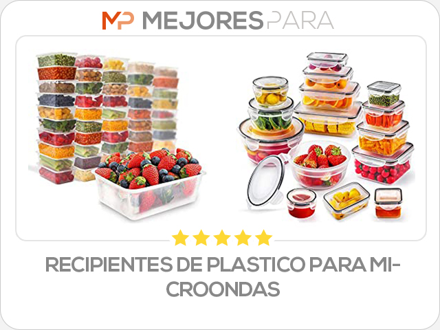 recipientes de plastico para microondas