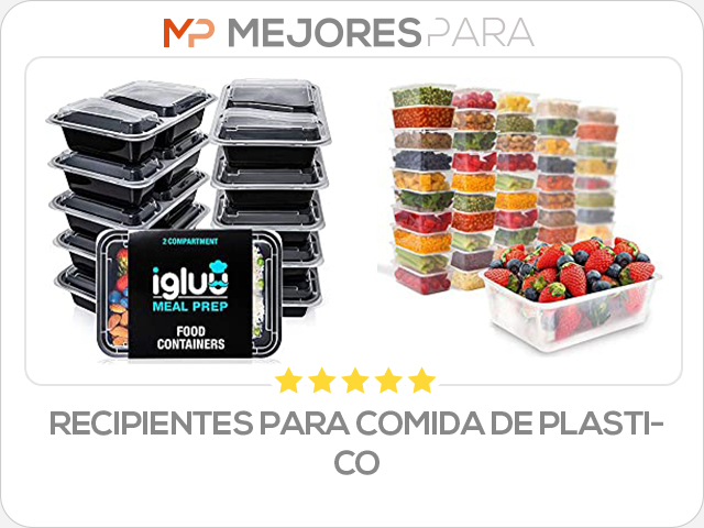 recipientes para comida de plastico