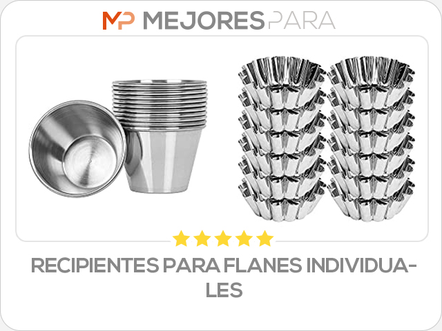 recipientes para flanes individuales