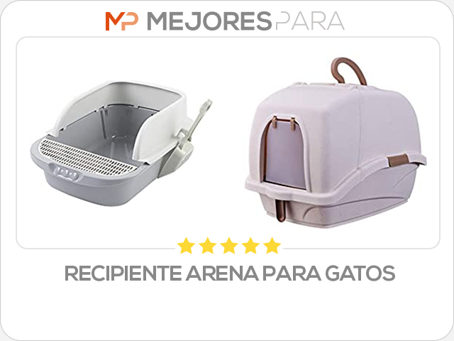 recipiente arena para gatos