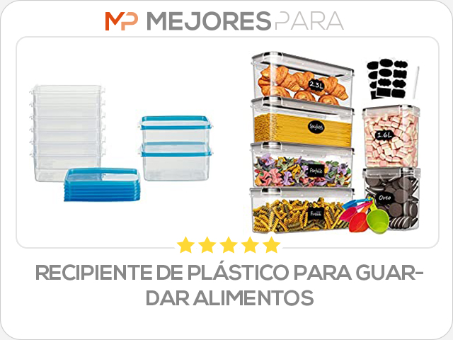 recipiente de plástico para guardar alimentos