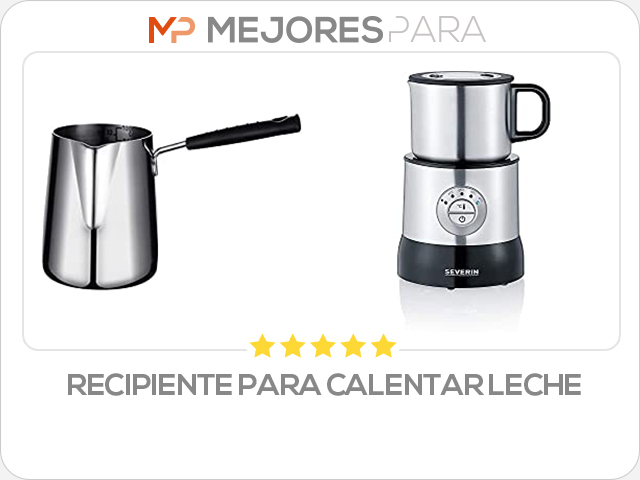 recipiente para calentar leche