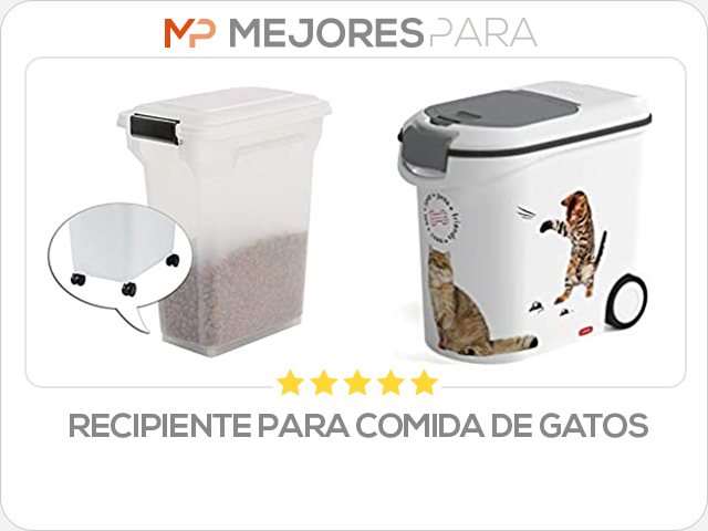 recipiente para comida de gatos