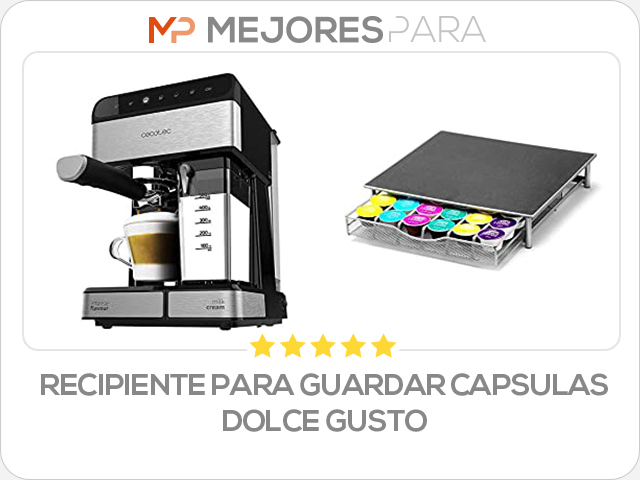 recipiente para guardar capsulas dolce gusto