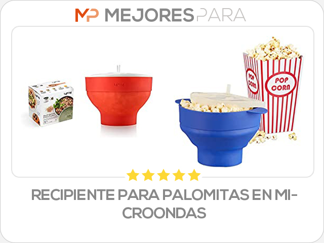 recipiente para palomitas en microondas