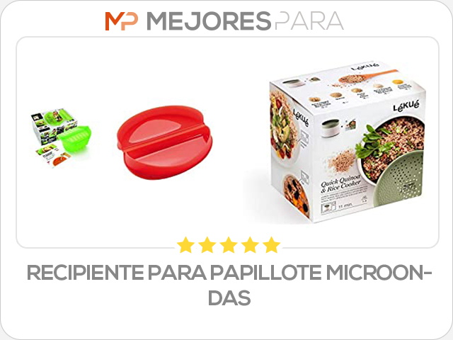 recipiente para papillote microondas