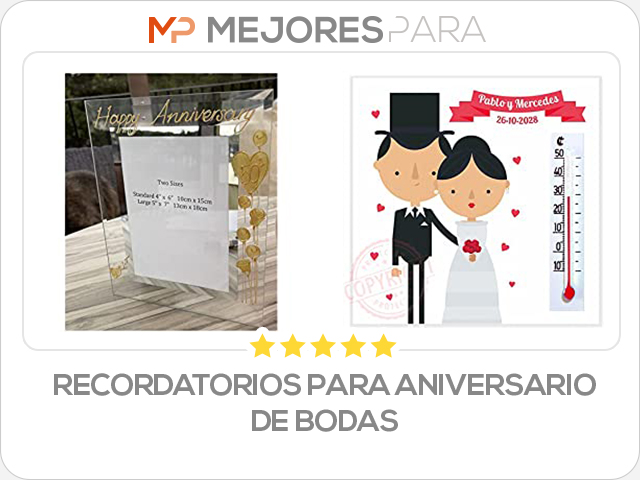 recordatorios para aniversario de bodas