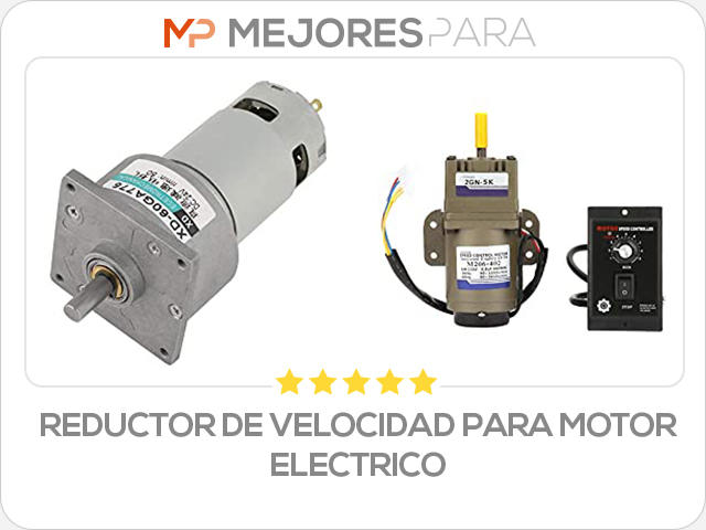 reductor de velocidad para motor electrico