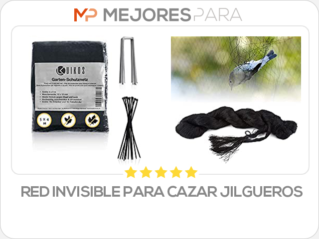 red invisible para cazar jilgueros