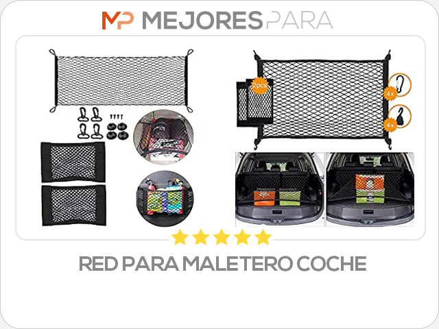 red para maletero coche