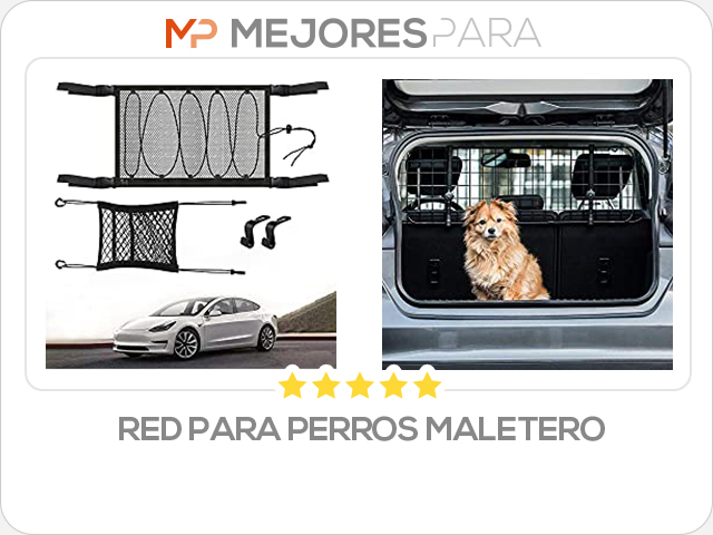 red para perros maletero