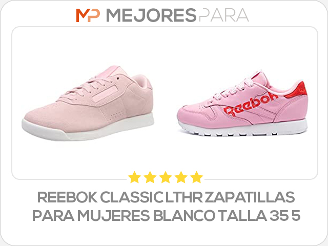 reebok classic lthr zapatillas para mujeres blanco talla 35 5