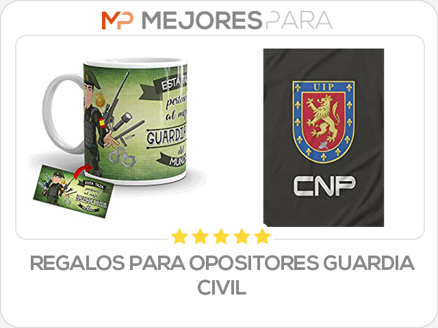 regalos para opositores guardia civil